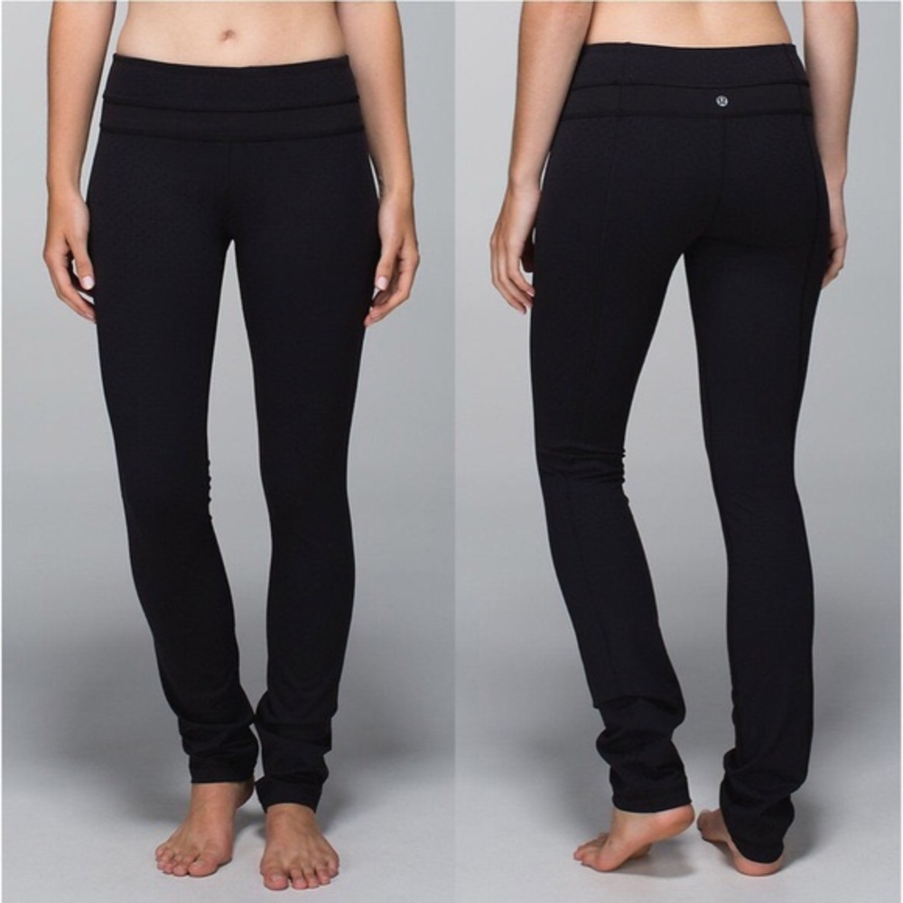 Lululemon straight leg groove pant shine dot